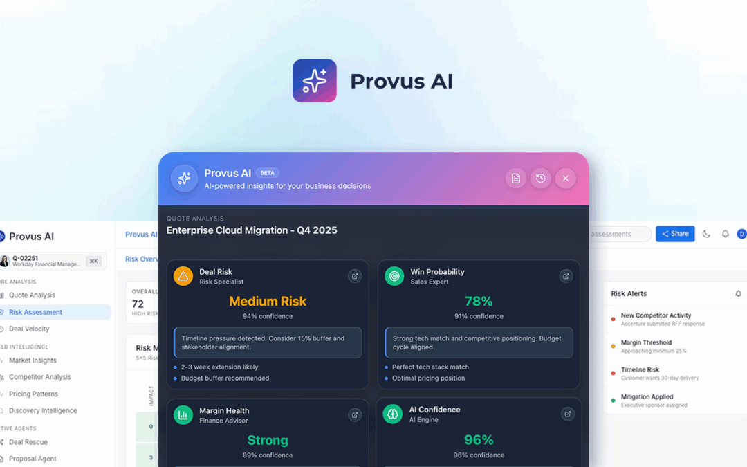 Provus Launches First-of-its-Kind Agentic AI Platform for Intelligence-Driven Services Quoting