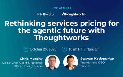 The Evolution of Services Pricing for the Agentic Future