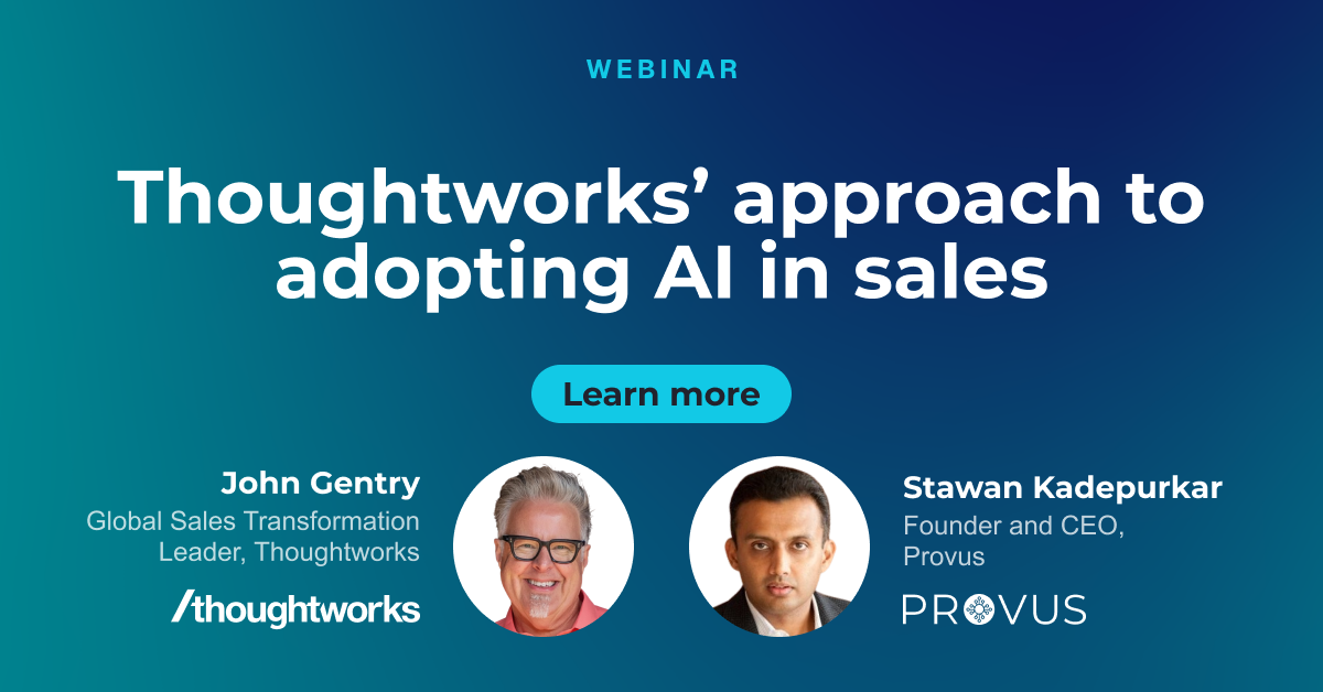 AI Sales Transformation Lessons from Thoughtworks