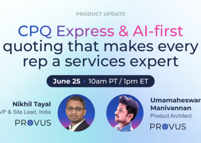 CPQ Express & AI-first quoting that makes every rep a services expert