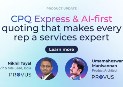 CPQ Express & AI-first quoting that makes every rep a services expert